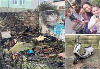 ‘We were woken up by firefighters telling us our garden was alight’
