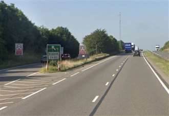 Gridlock on major route after motorbike crash