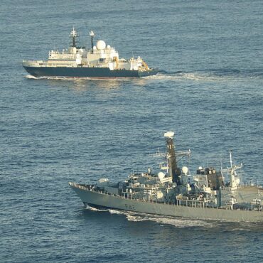 Putin warned after Royal Navy tracks ‘spy’ ship that entered UK waters for second time in months