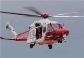Helicopter and police searching for missing kayaker