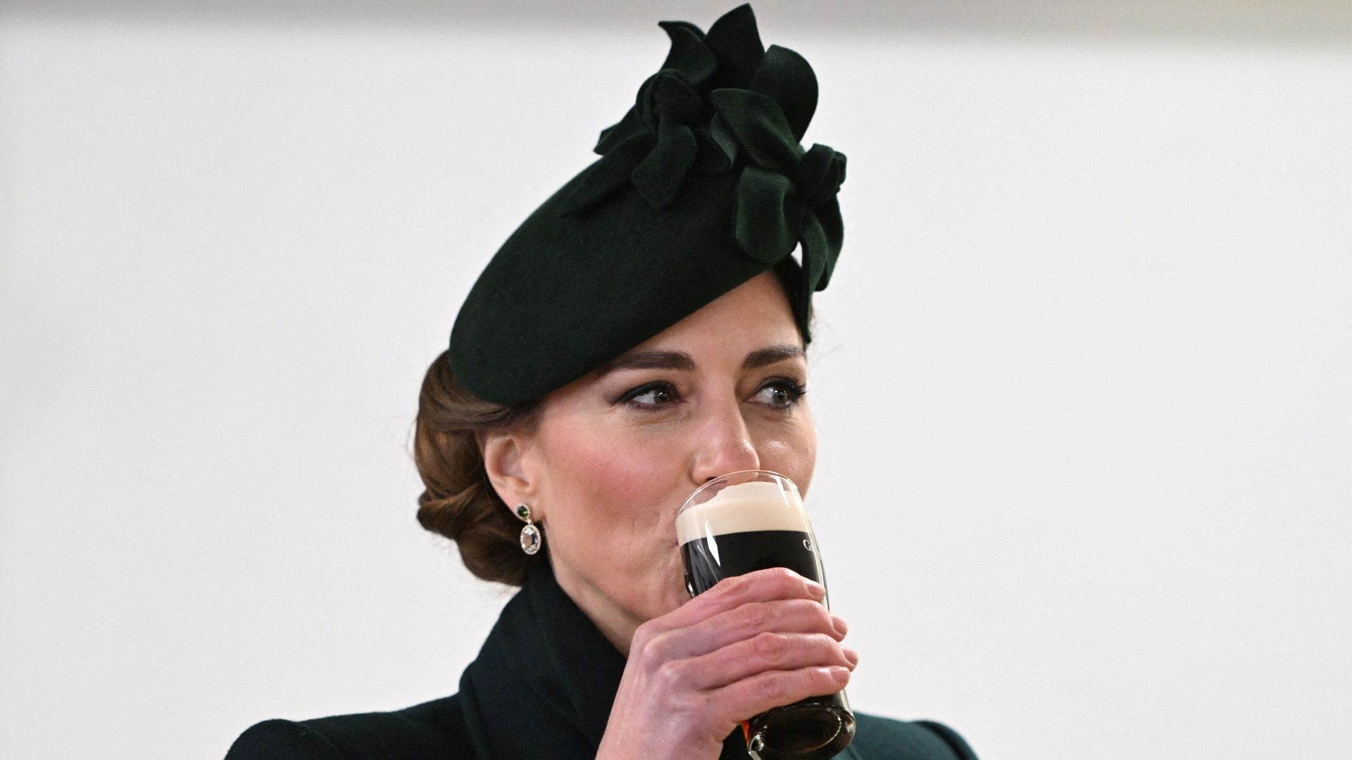 Kate enjoys Guinness at St Patrick’s Day event – and buys round of drinks for troops