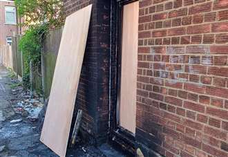 Arson probe after ‘children set mattress on fire in doorway’