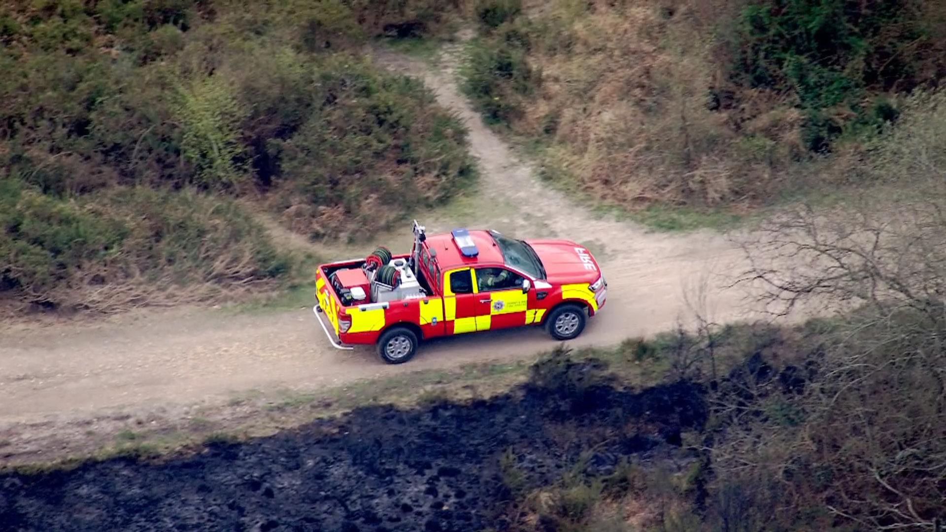‘Large wildfire’ in Scotland – after multiple blazes across UK this week