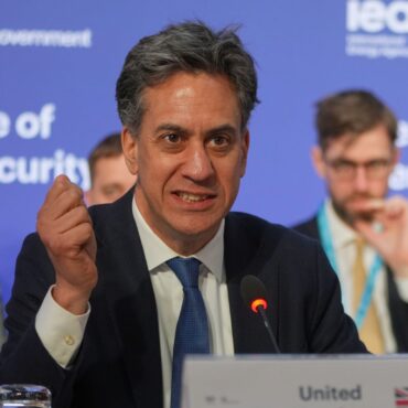 ‘Bring on the fight’ over net zero, Ed Miliband tells critics