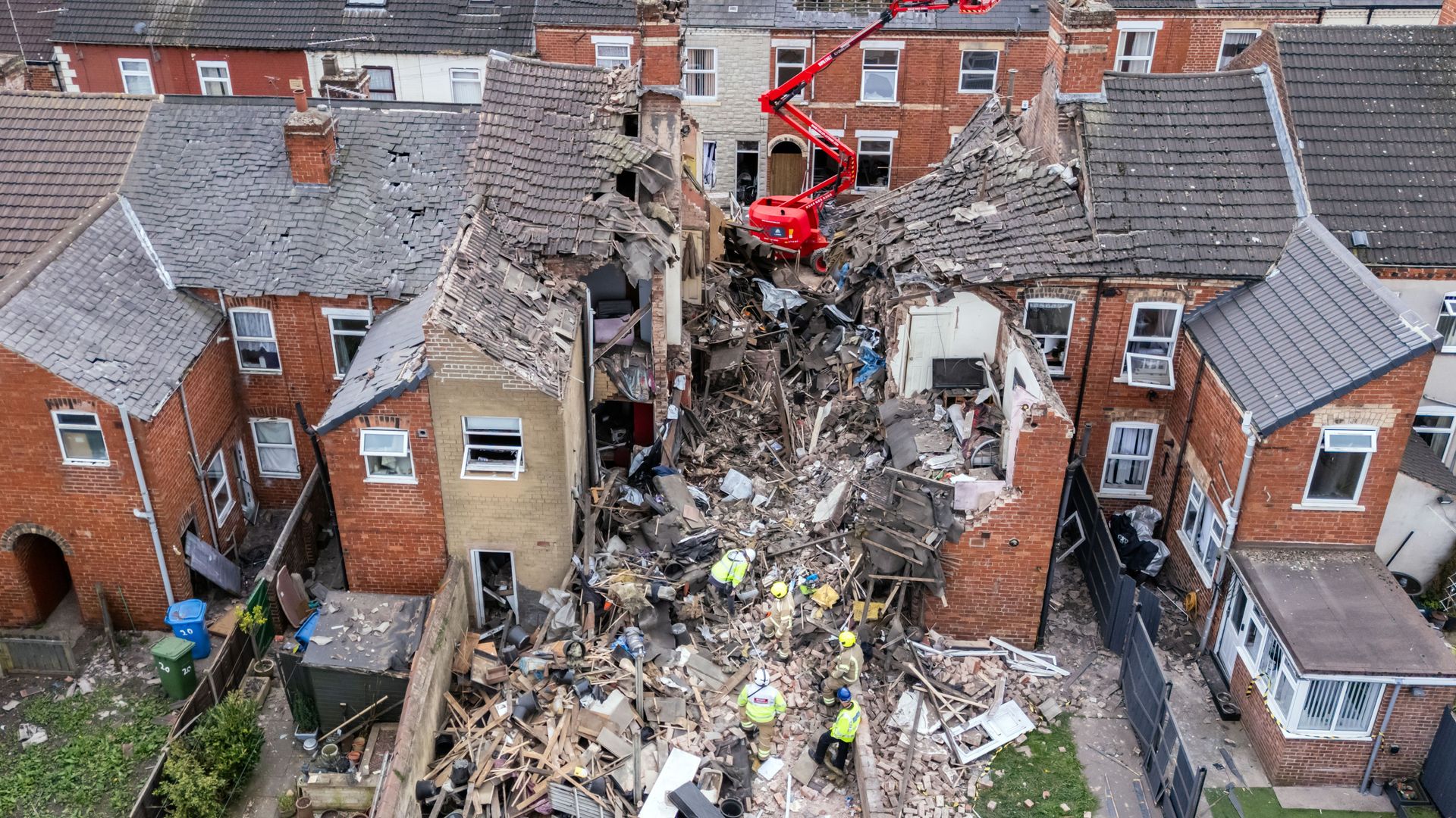 Man arrested on suspicion of murder after house explosion in Nottinghamshire left one dead