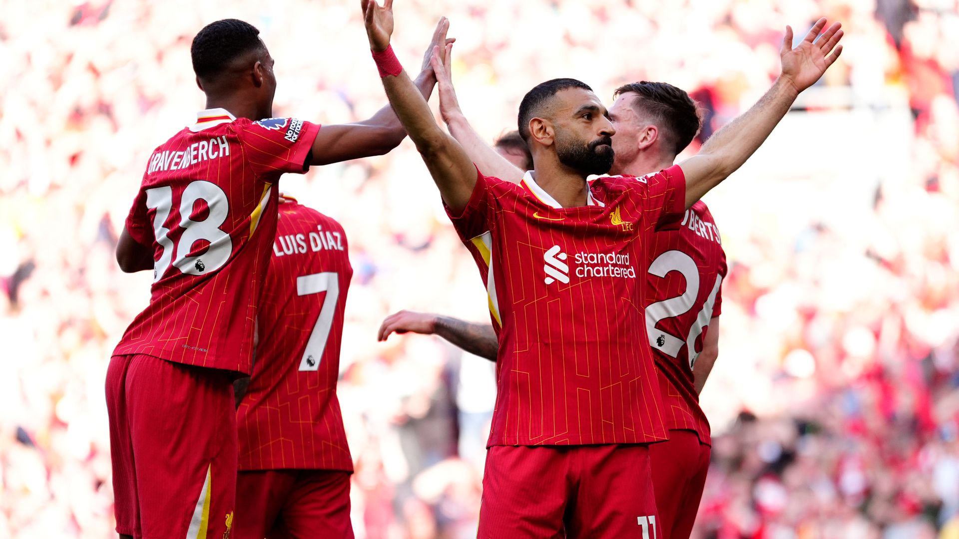 Liverpool win Premier League title to equal Man Utd’s record
