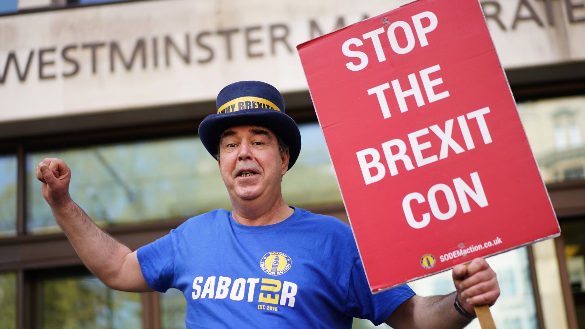‘Stop Brexit Man’ cleared of flouting police ban with anti-Brexit edit of Muppet Show