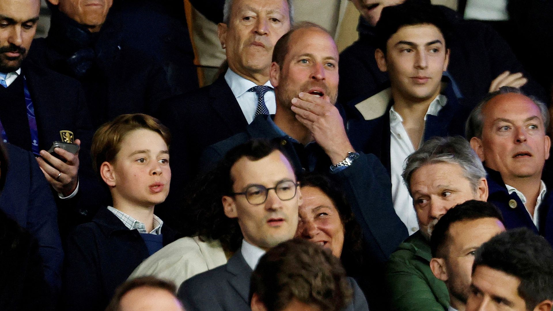 Prince William brings son George to Champions League away match