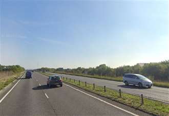 Person taken to hospital after crash on A249