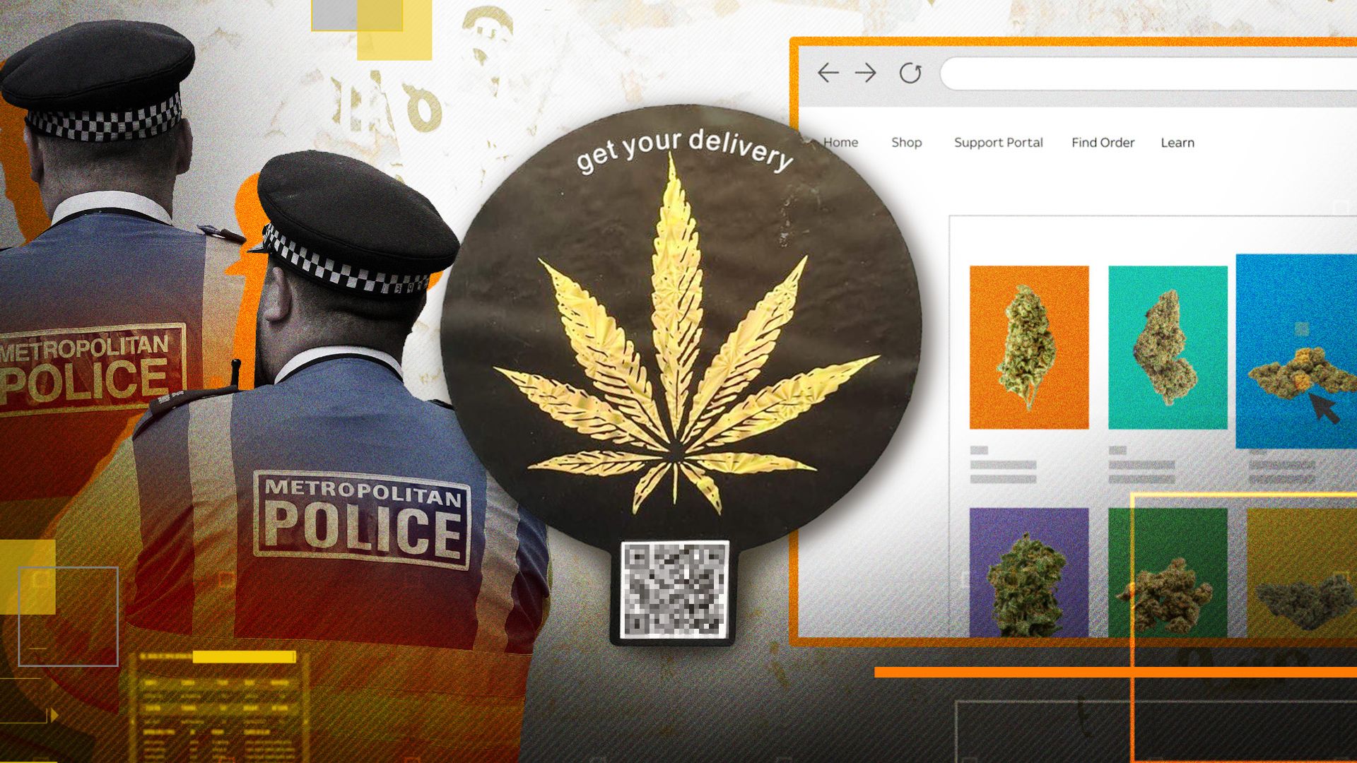 The online drug trade behind QR code stickers plastered on streets across UK