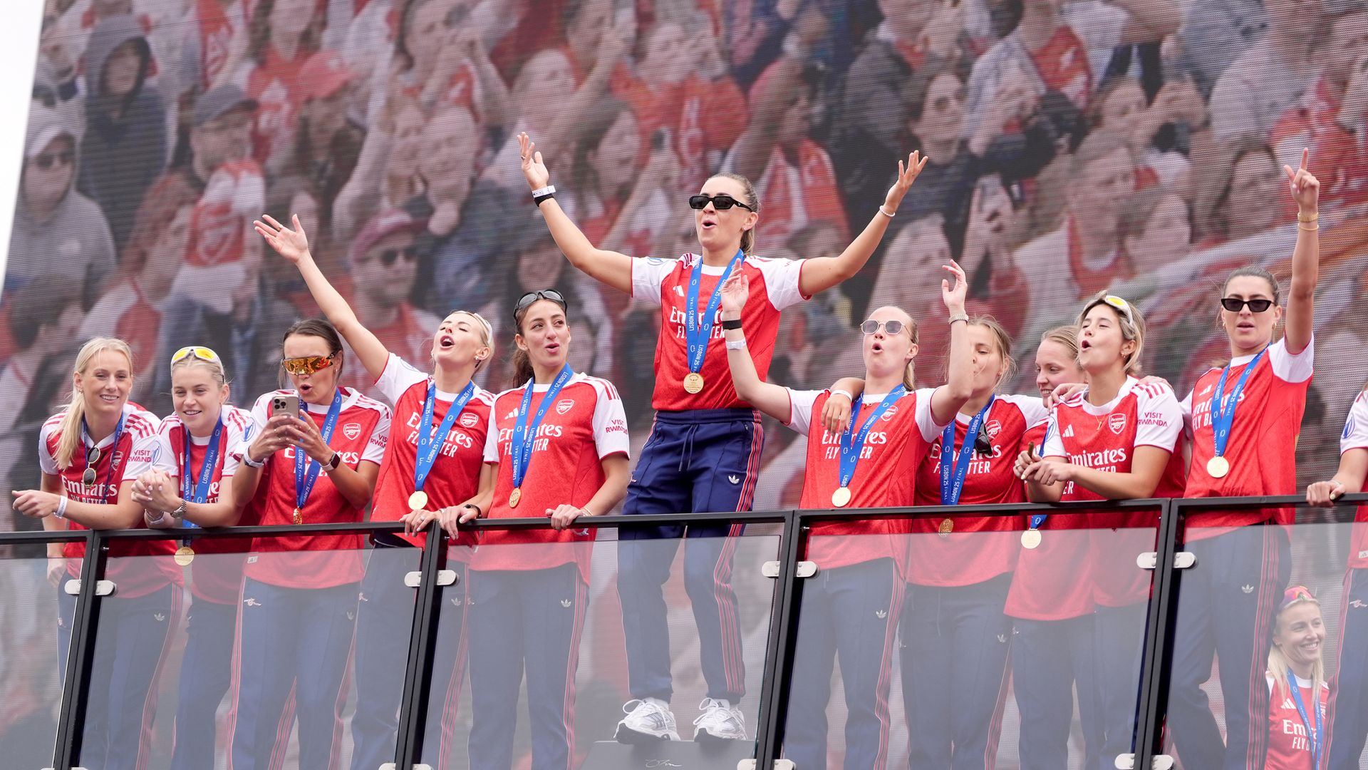 Football clubs hold parades and events to celebrate major trophy victories