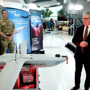 Sir Keir Starmer hails new British ‘StormShroud’ drones coming into operation