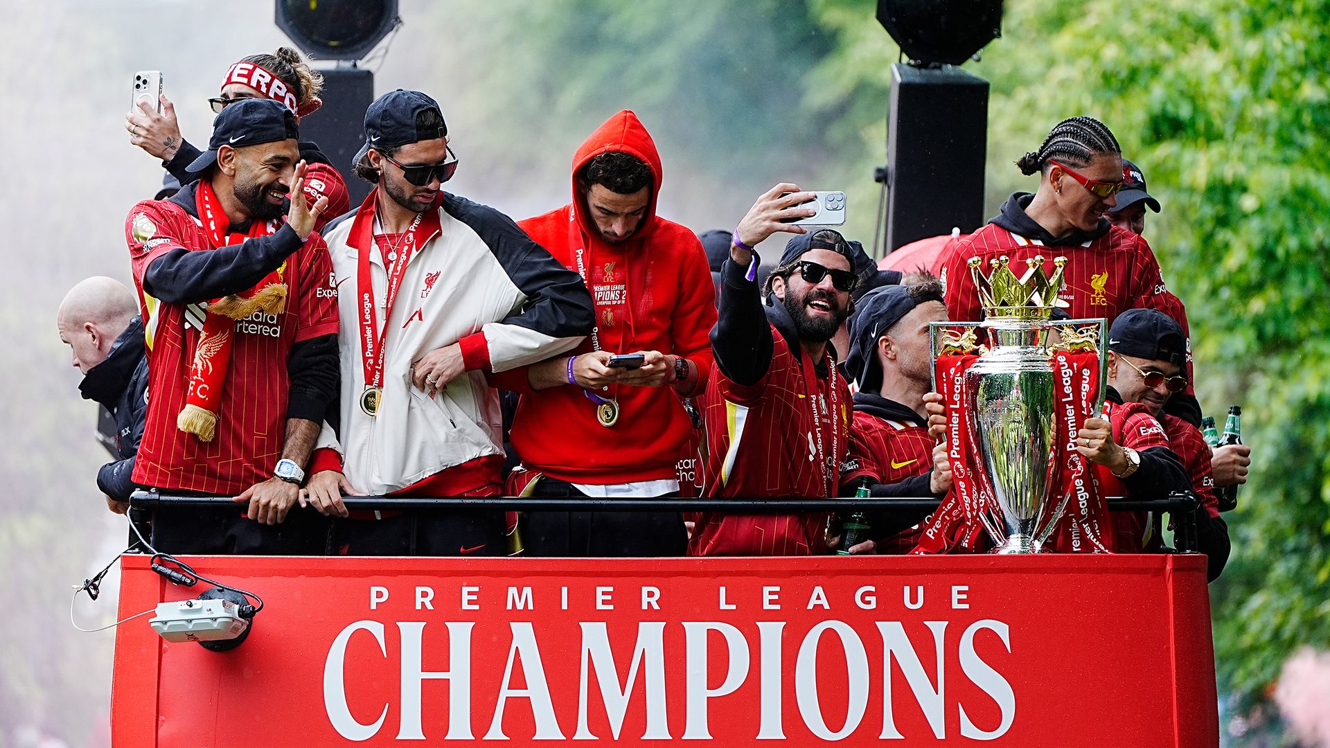 Liverpool hold victory parade after Premier League win