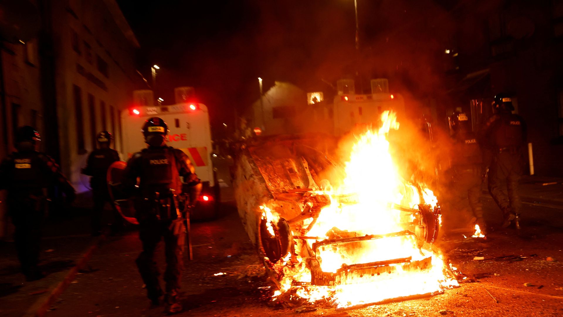 Six arrested in Northern Ireland – as 17 officers injured in second night of violence