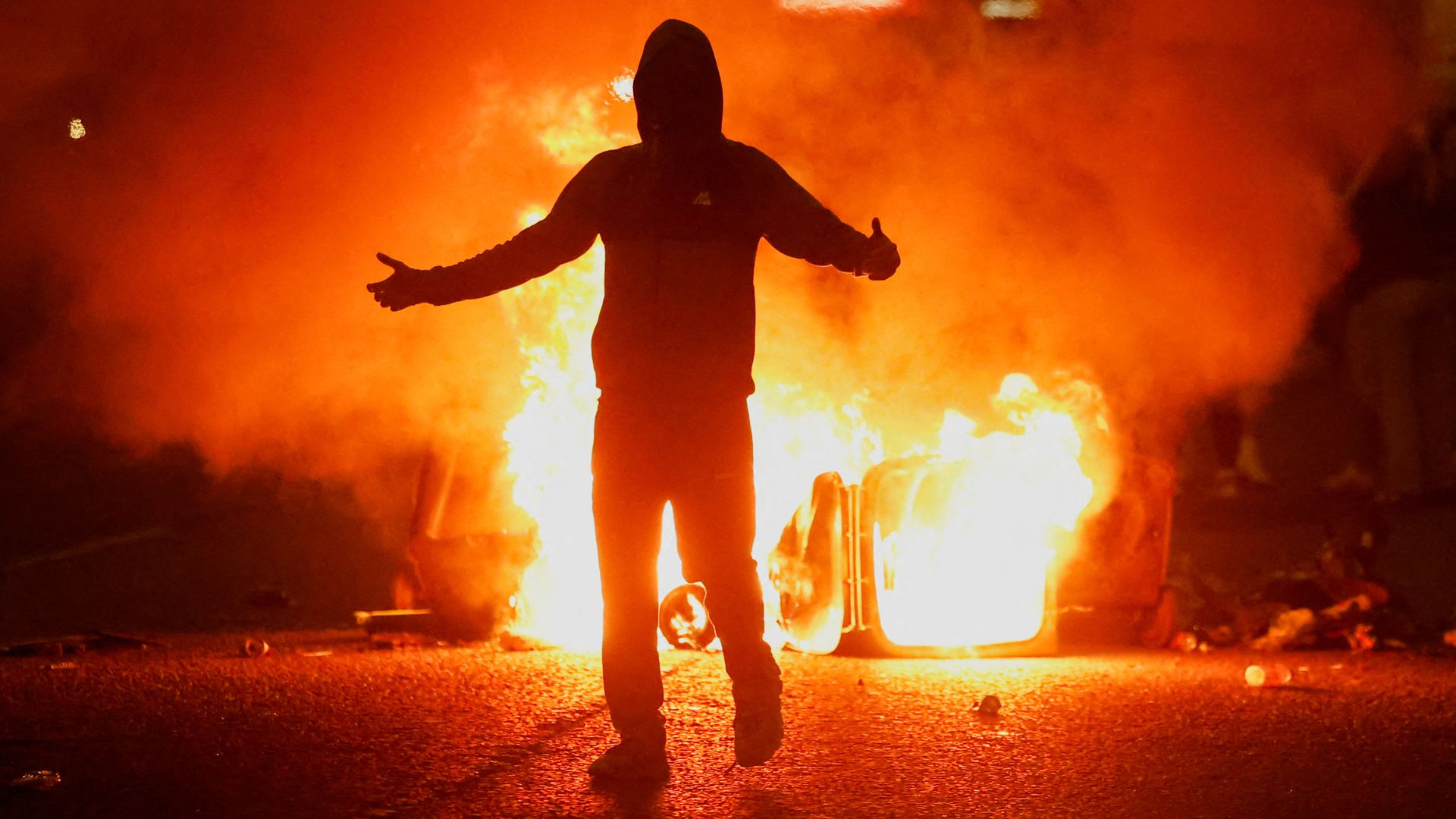 Baton rounds, firebombs and water cannon as families flee ‘locals’ venting their feelings