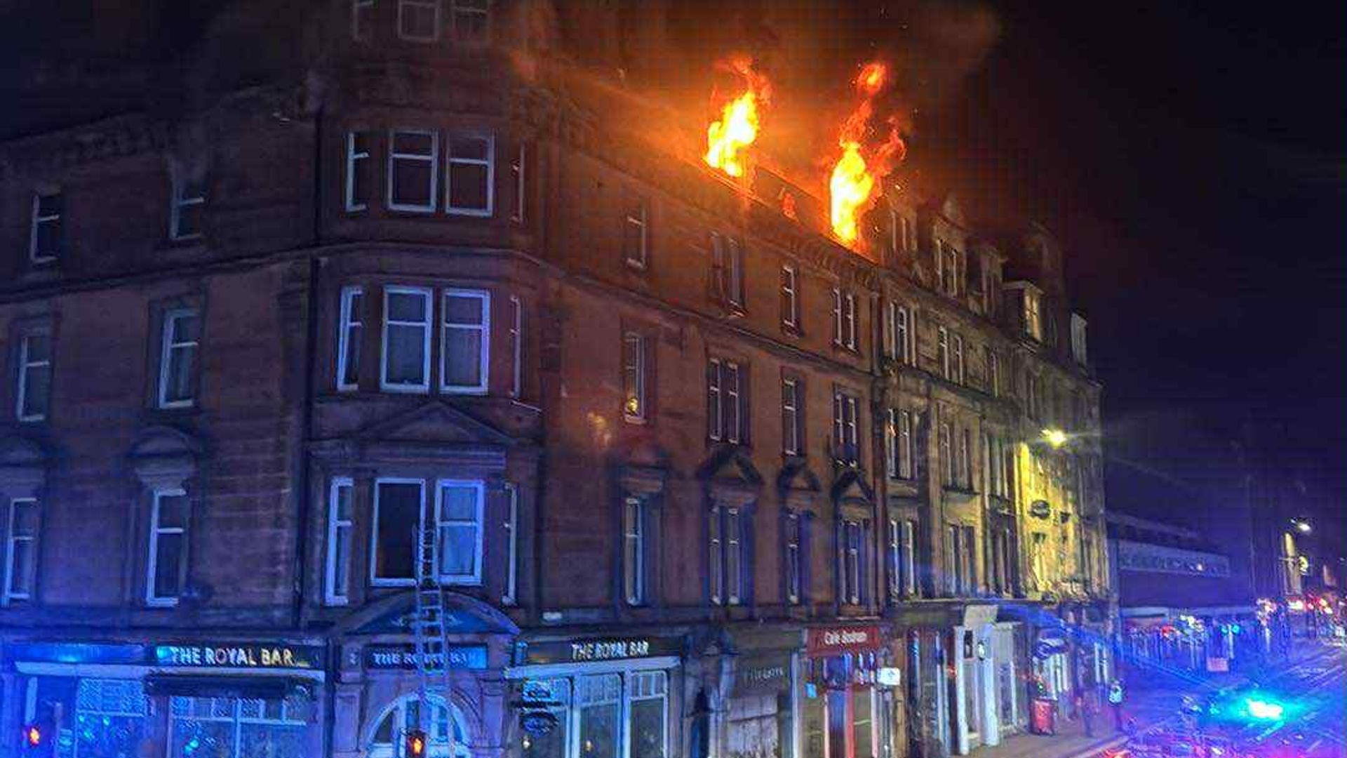 Man dies and girl in hospital after fire