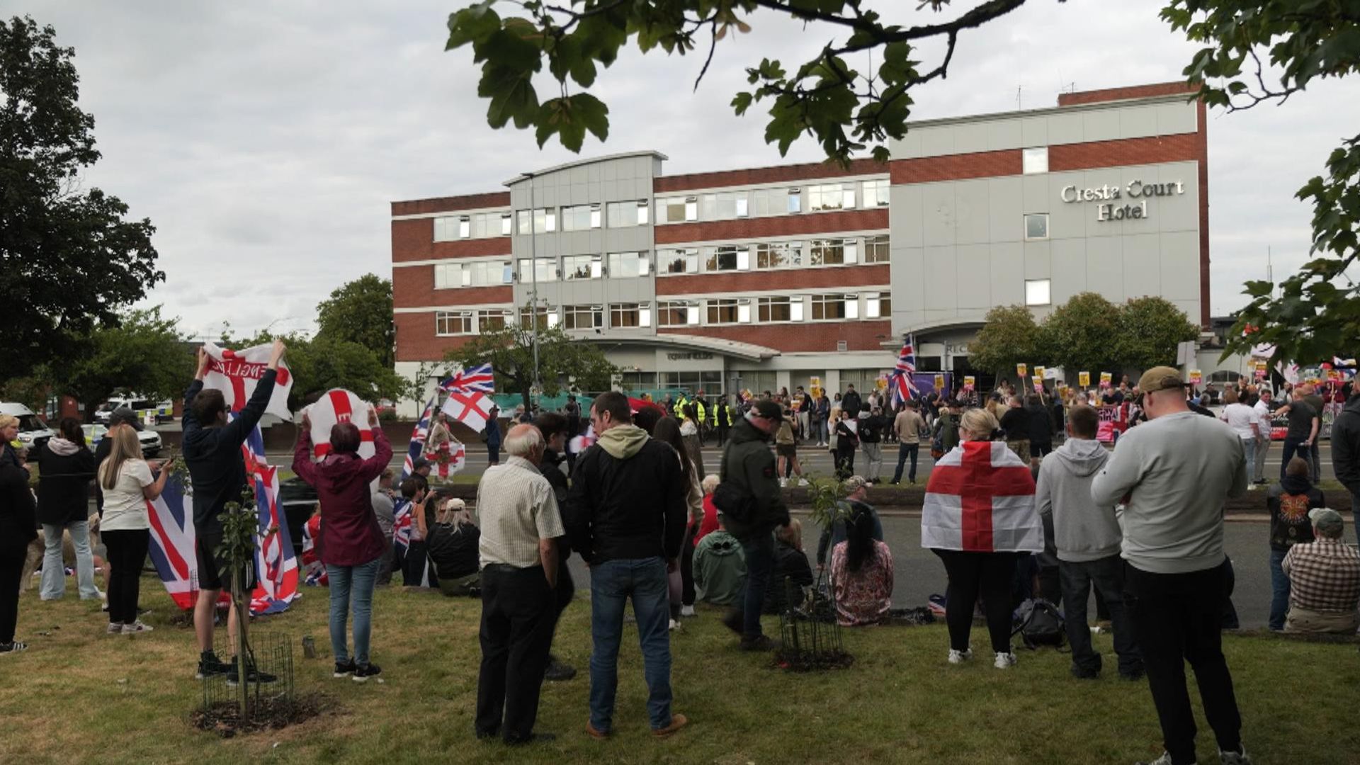 ‘Simmering’ division in town where hotel for asylum seekers is beacon for unrest
