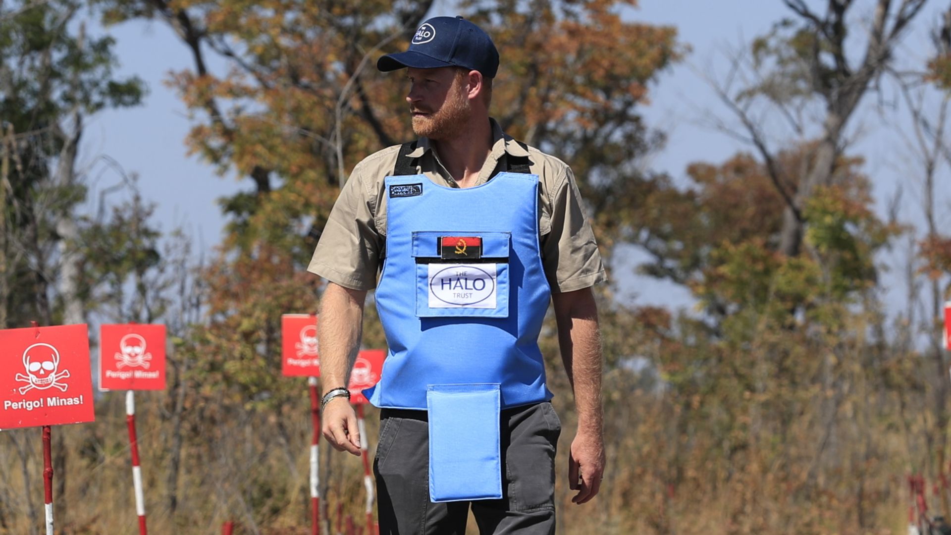 Harry follows in Diana’s footsteps – and returns to Angola to back landmine clearing charity