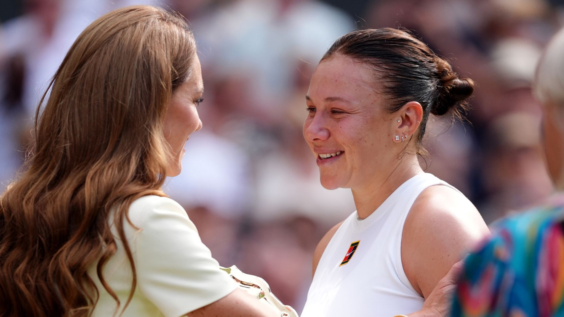 Tearful tennis star reveals ’emotional’ words of comfort from Kate after crushing Wimbledon final defeat