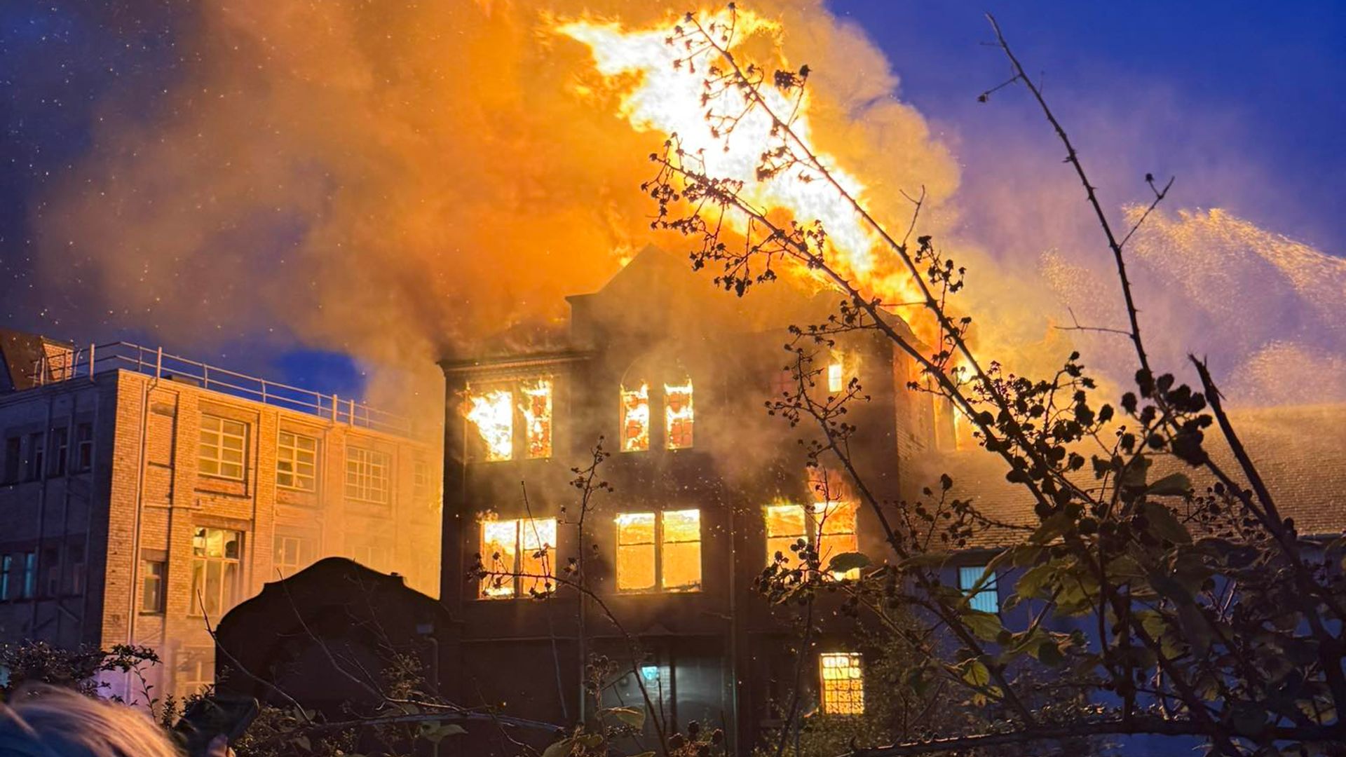 Boy, 12, charged over fire that tore through town centre shops