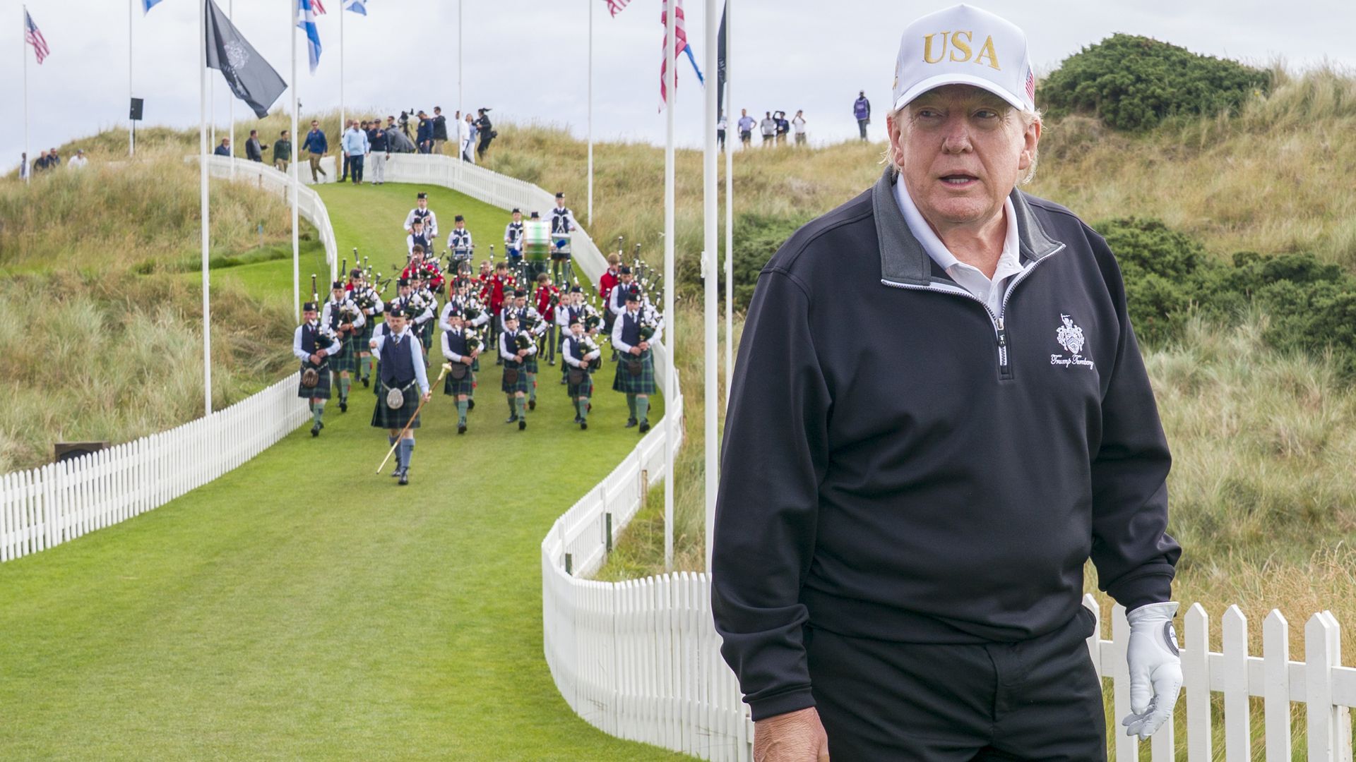 ‘We love Scotland’: Trump calls first minister a ‘special guy’ as he opens golf course
