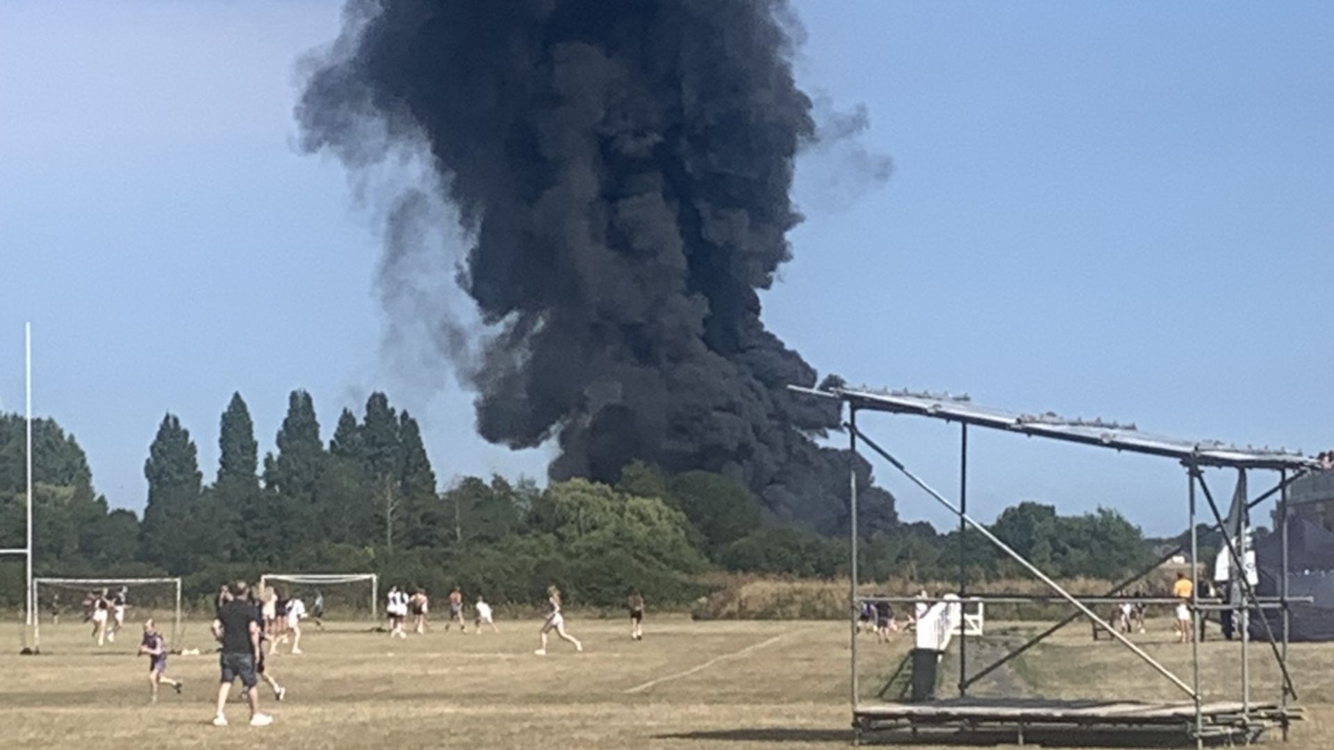 ‘Fireball’ at Southend Airport after ‘small plane’ crashes