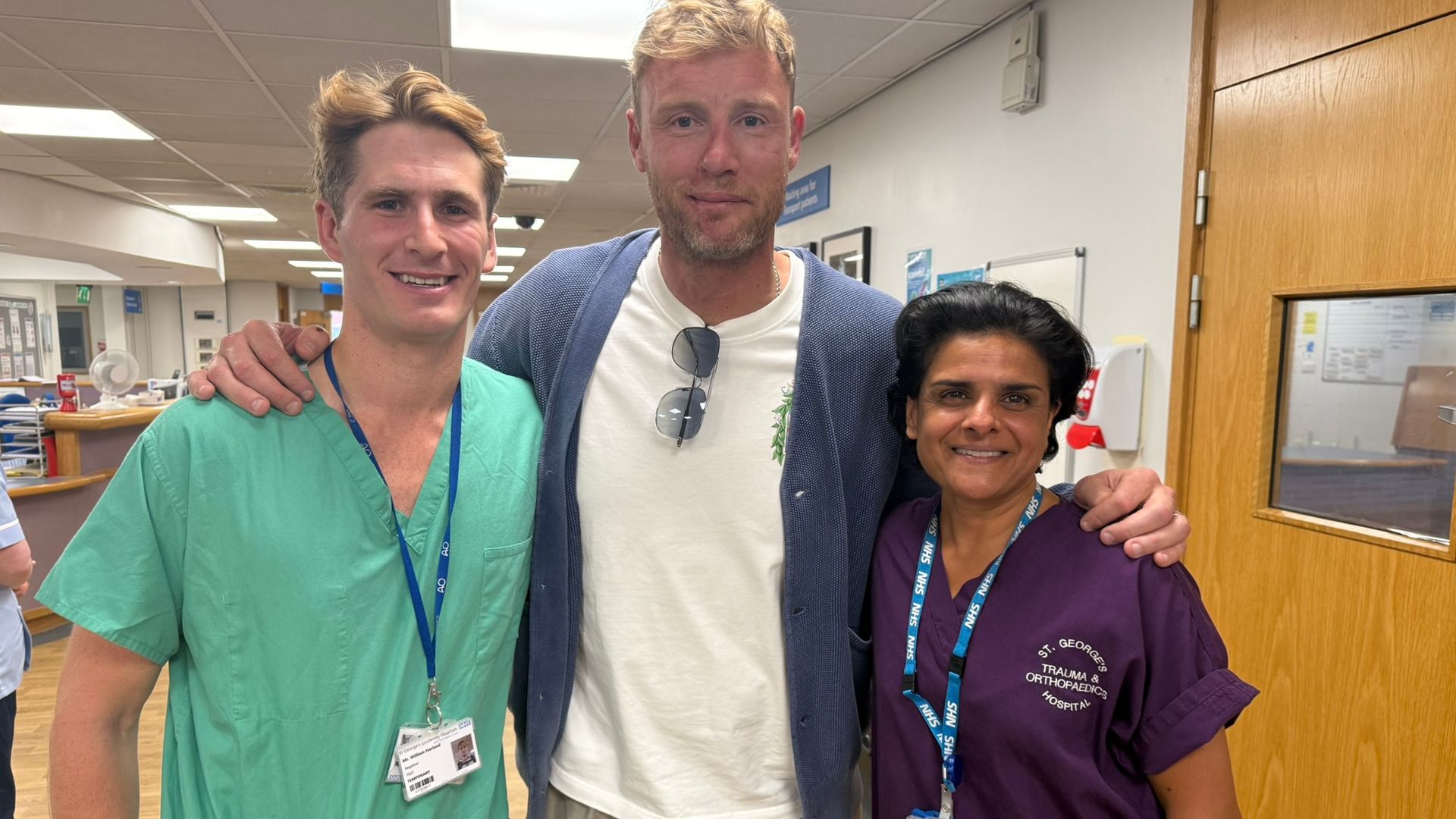 Flintoff praises NHS staff who treated him after crash, as doctor says his injuries were among ‘most complex’ he’s ever seen