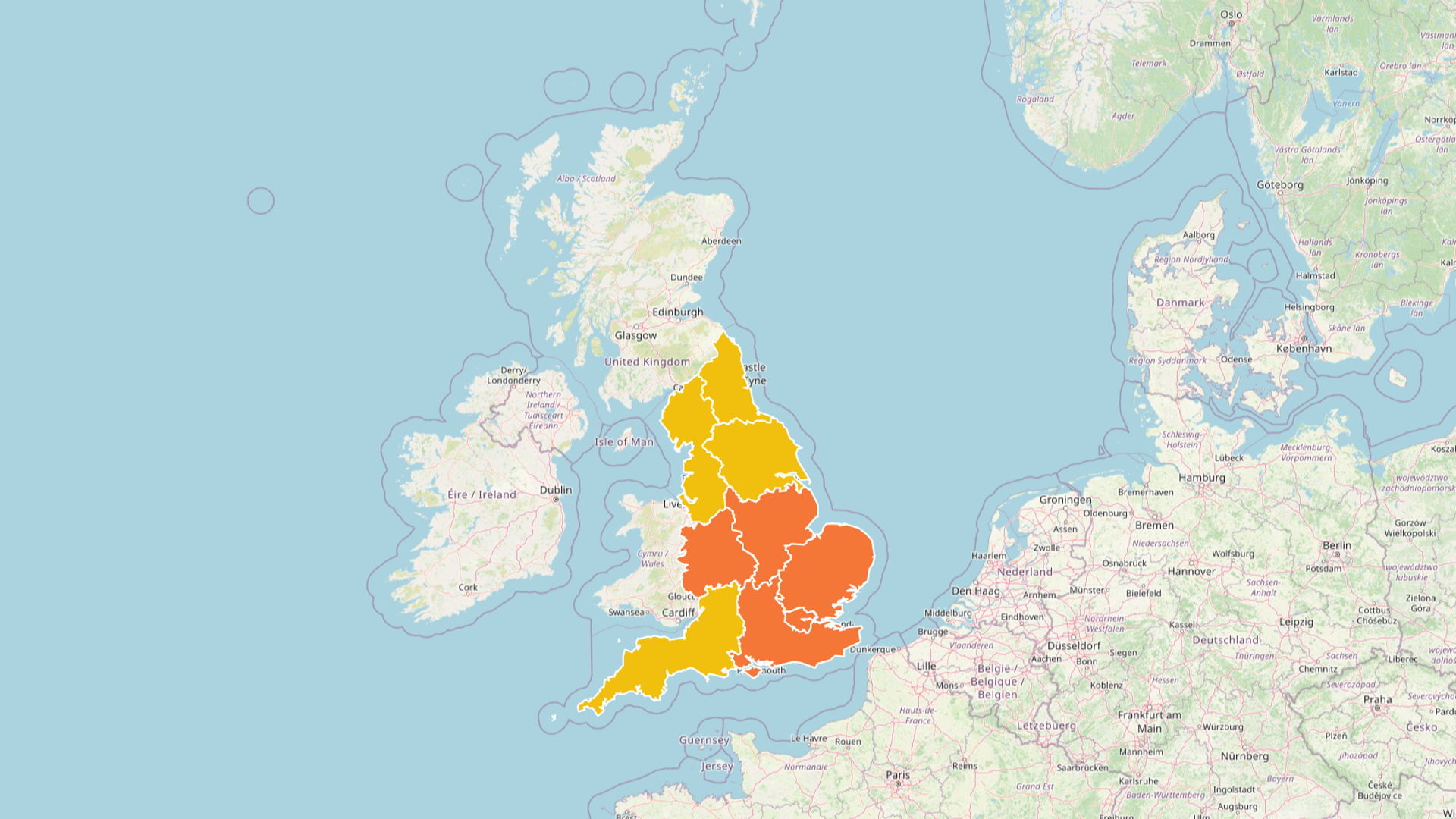 Amber heat health alert issued for large parts of England – with rest of country under yellow alert