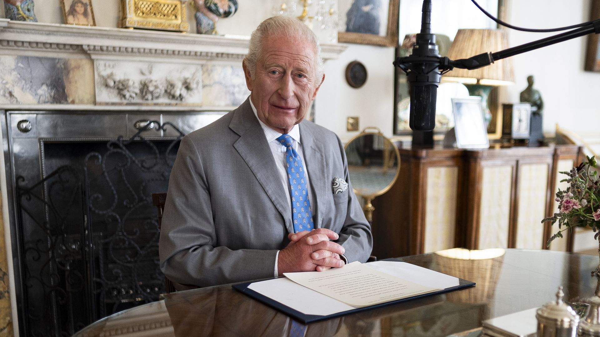 ‘The greatest weapons are not the arms you bear but the arms you link’: King uses VJ speech to send stark message about current conflicts