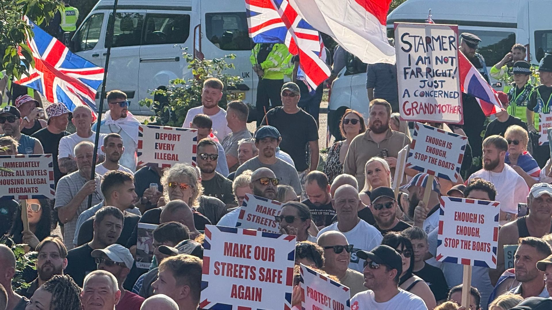 Friday night’s anti-migrant protests in Norwich were peaceful – but anger is bubbling