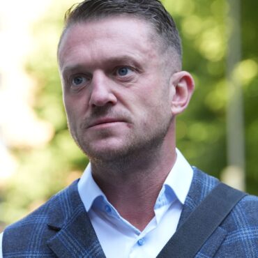 Man arrested on suspicion of GBH after video appeared to show Tommy Robinson walking near scene