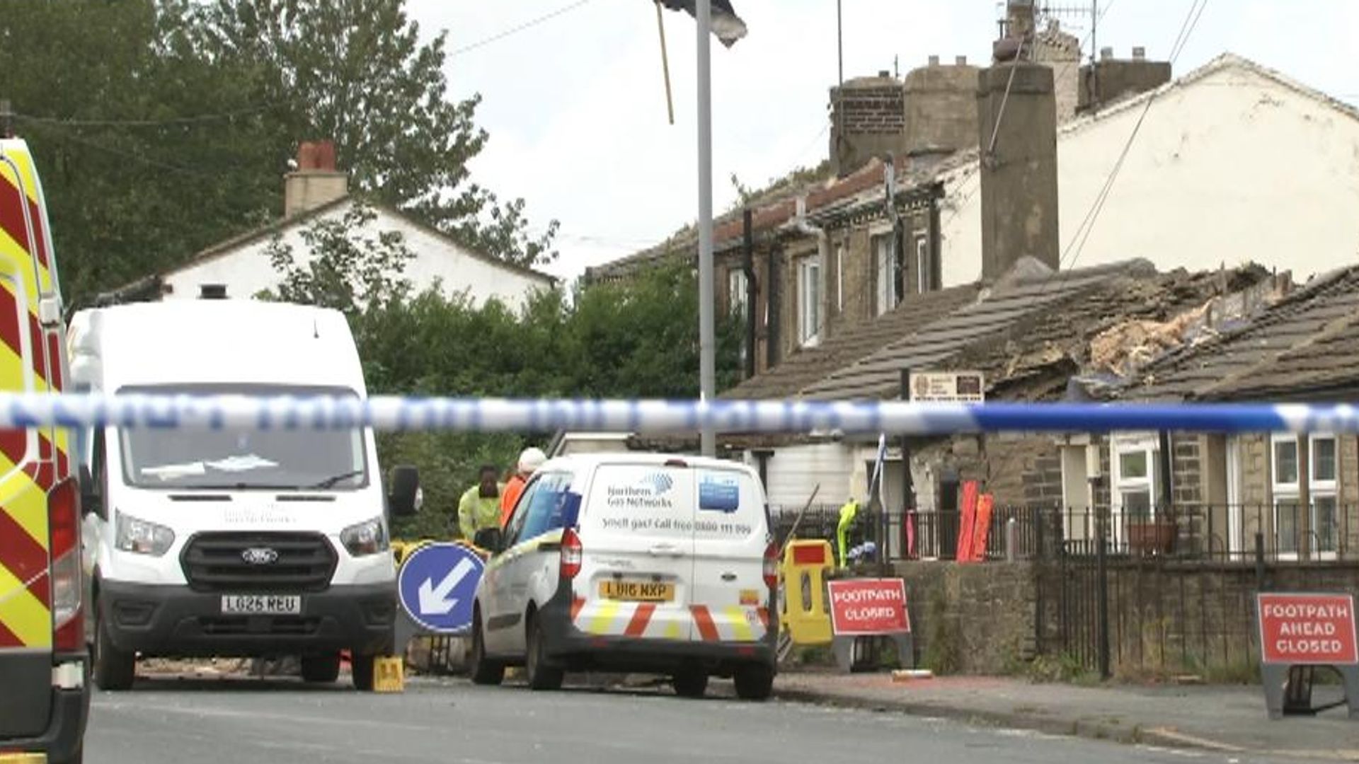 Man arrested over metal theft at exploded house