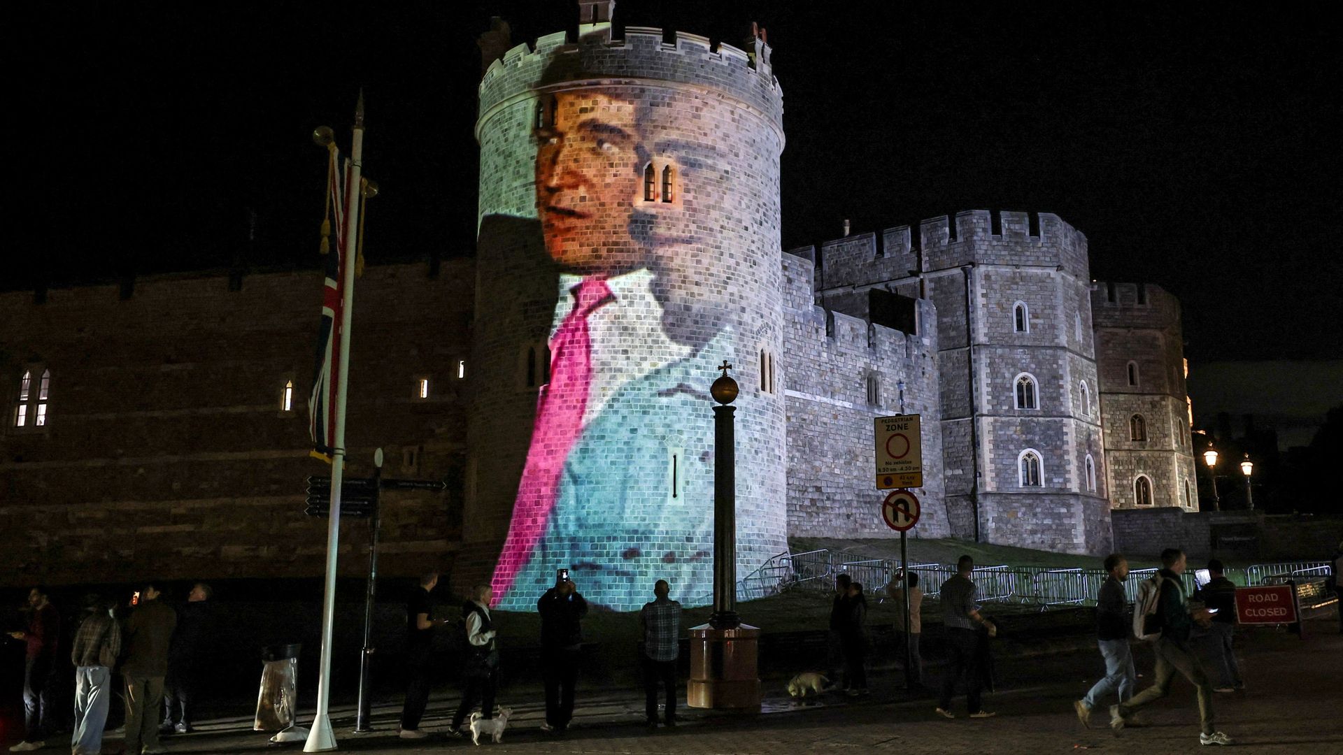 Four men bailed over Trump-Epstein projection at Windsor Castle