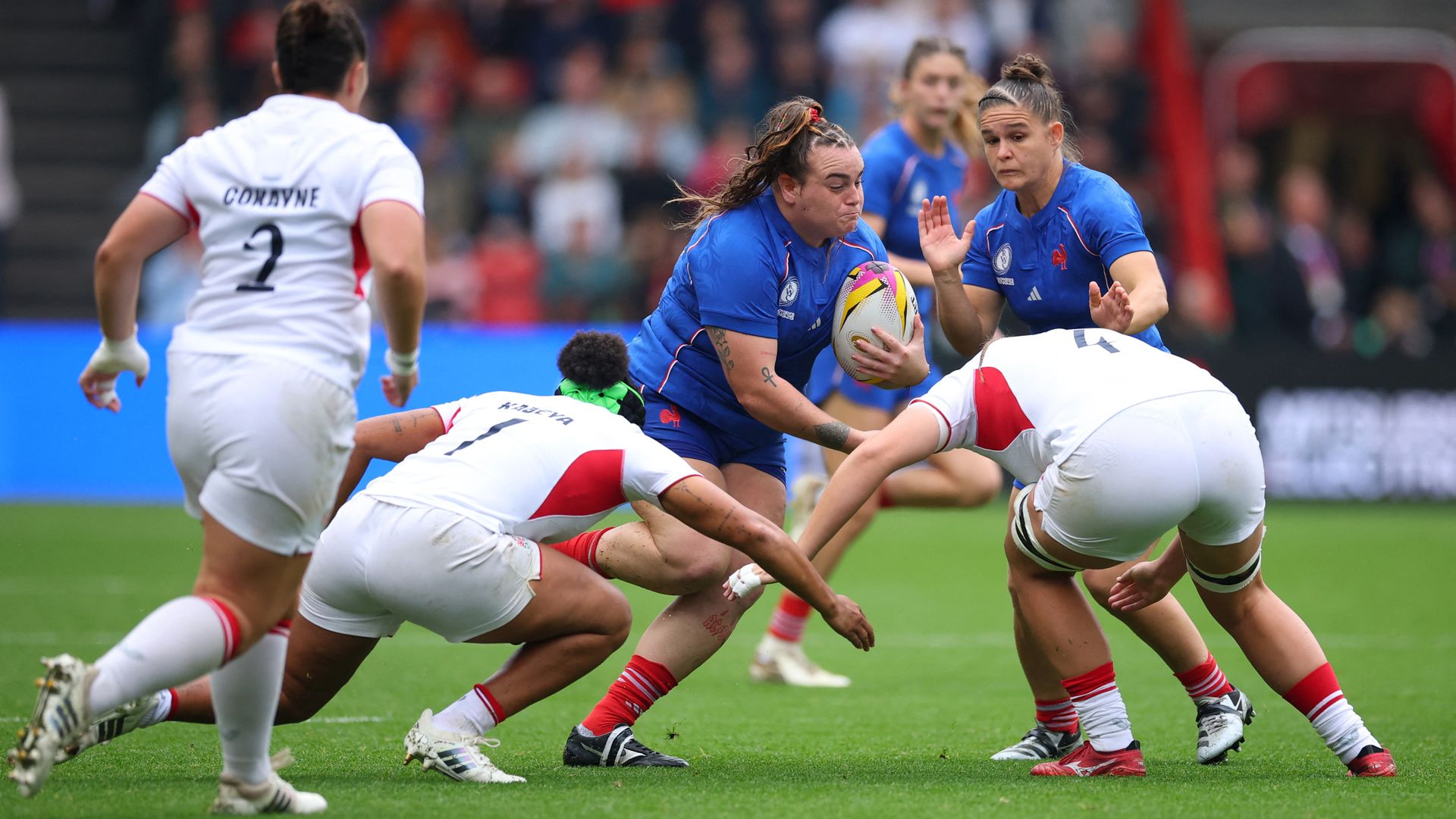 Women’s Rugby World Cup semi-final live: England v France