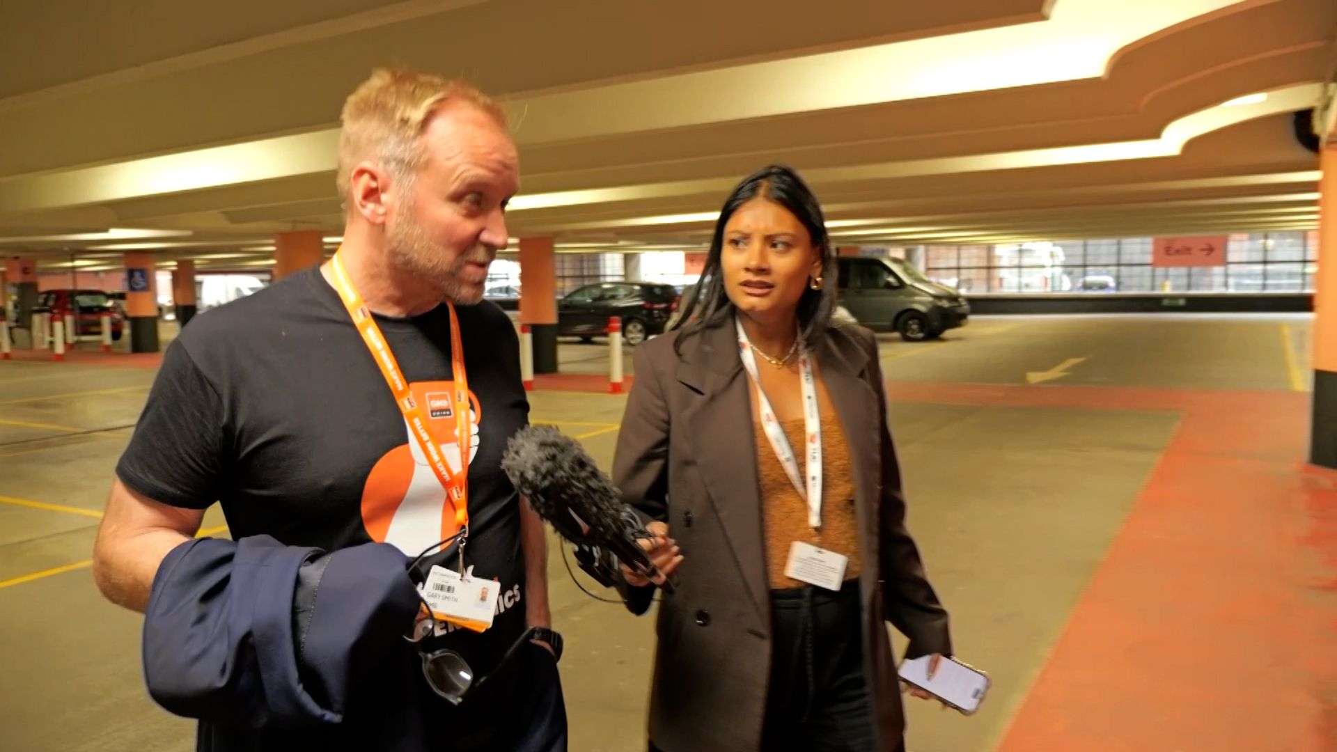 I wanted to ask this union boss some very serious questions – and he tried to run away from me