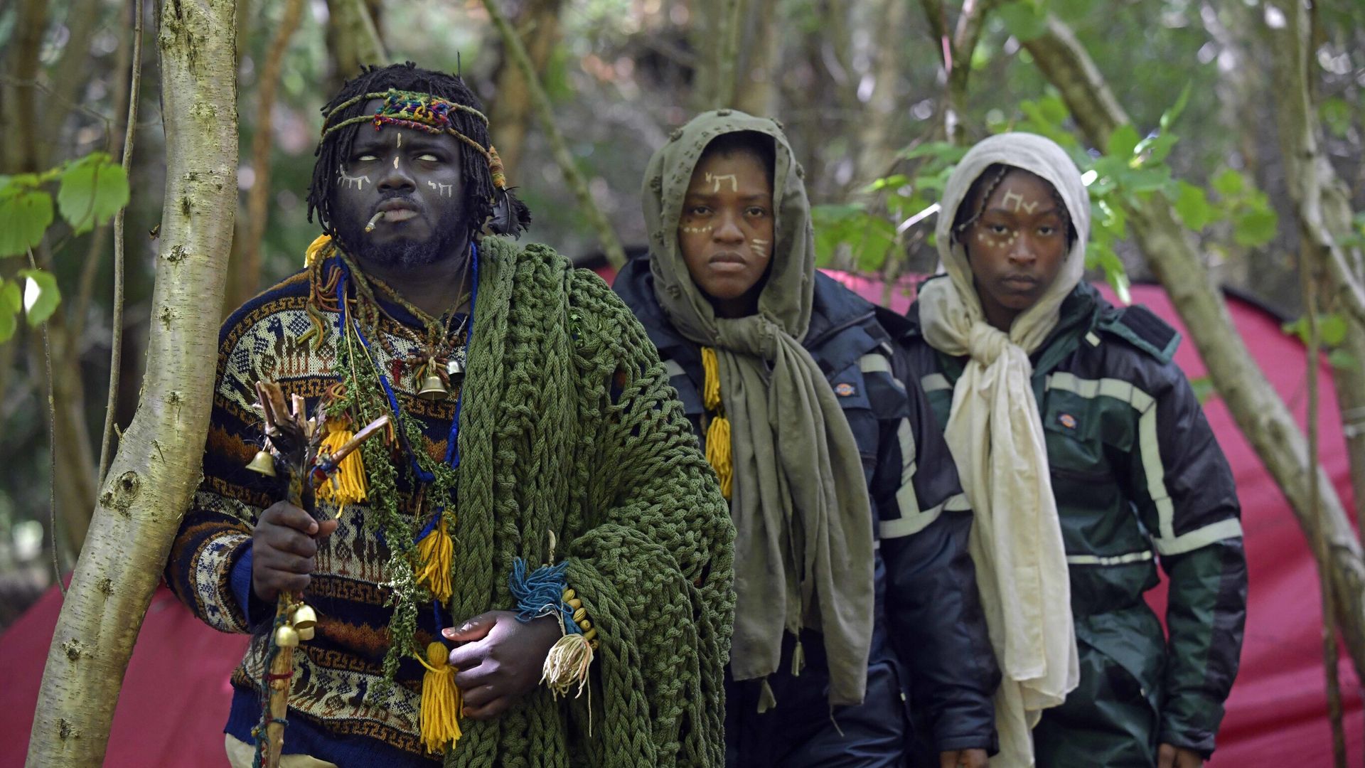 ‘African tribe’ evicted from woodland site but set up new camp nearby