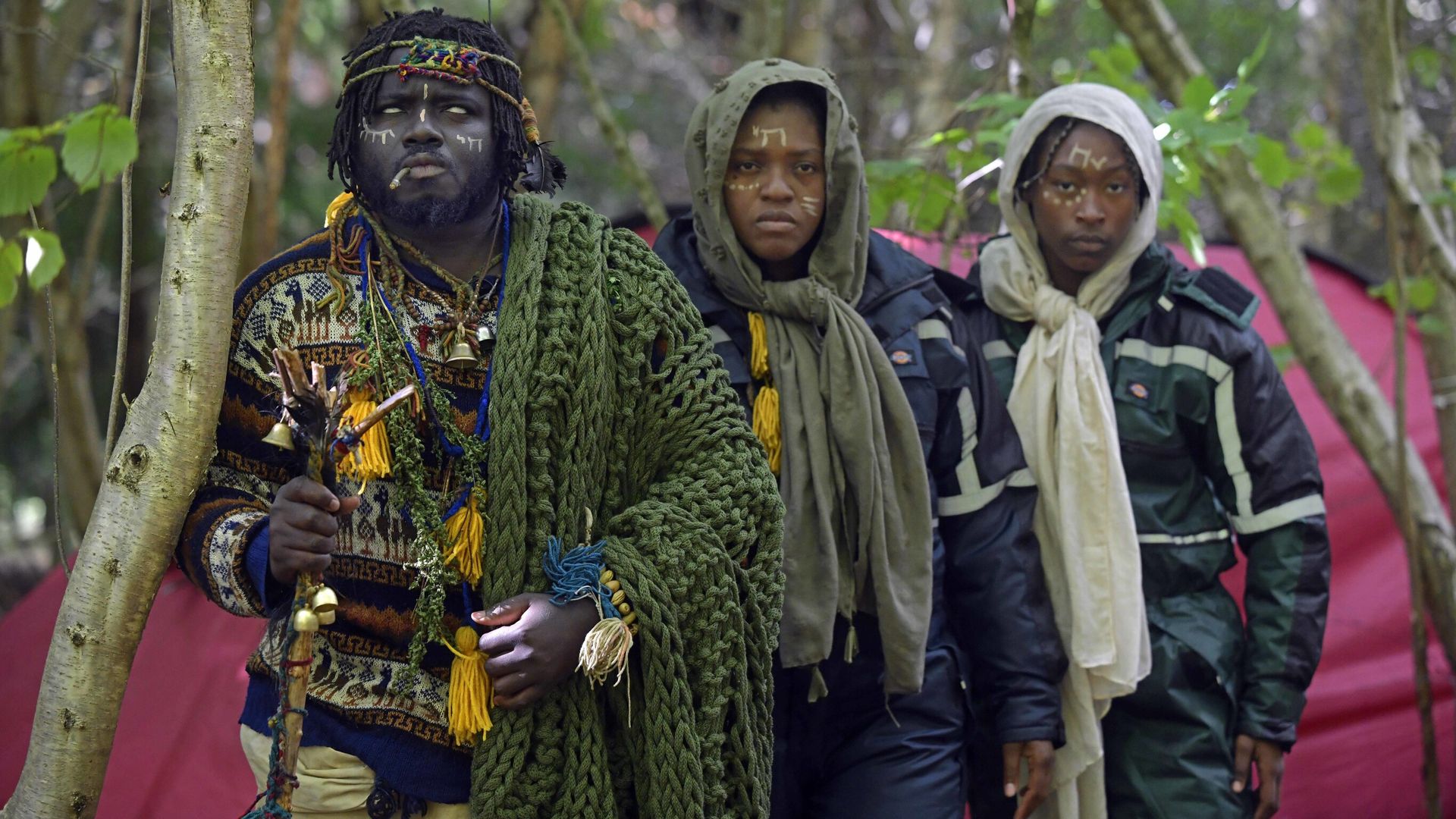 ‘African tribe’ camping in Scottish woods stays put despite council’s eviction deadline