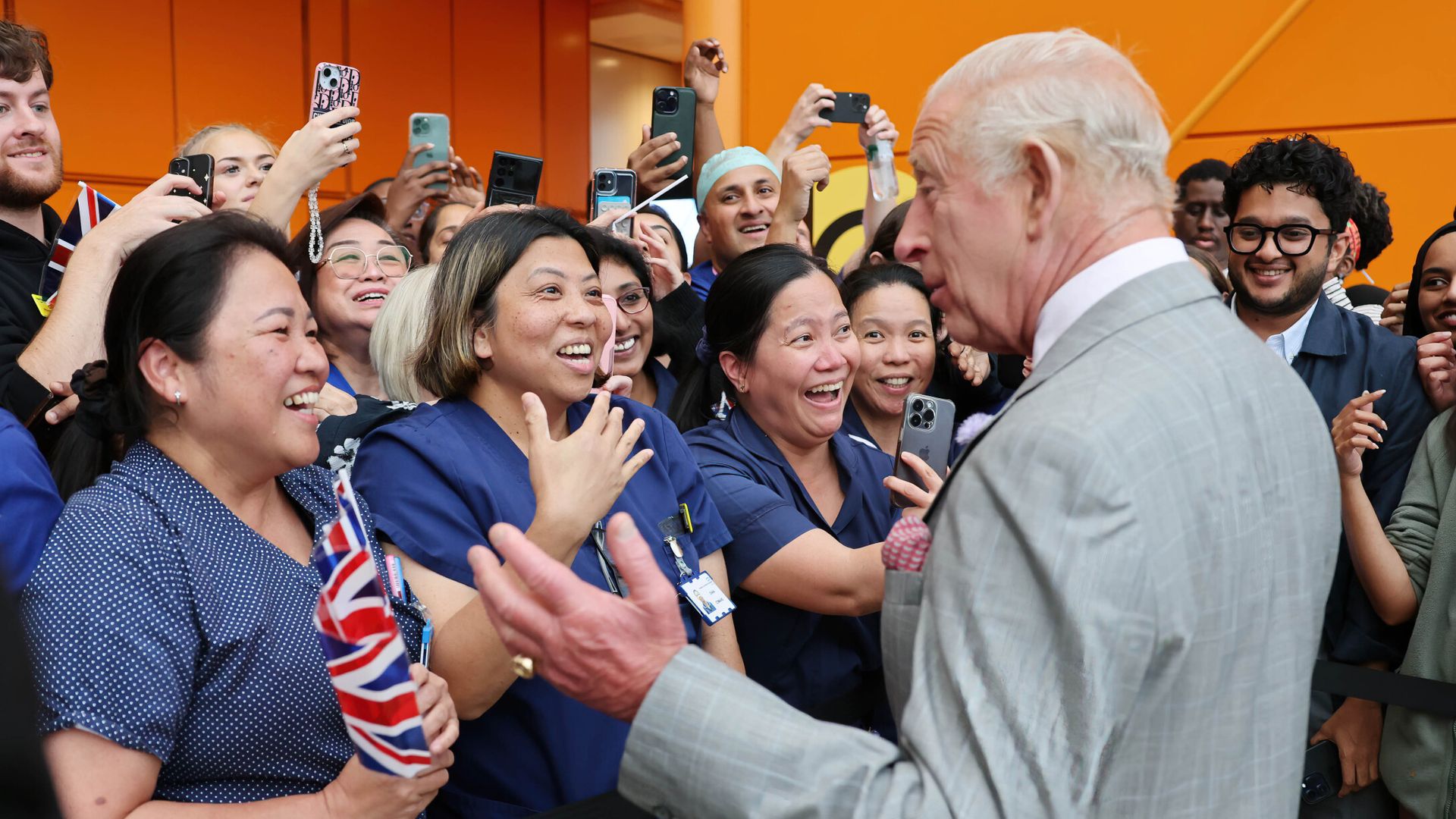 The King jokes ‘bits don’t work so well’ after 70 as he opens hospital
