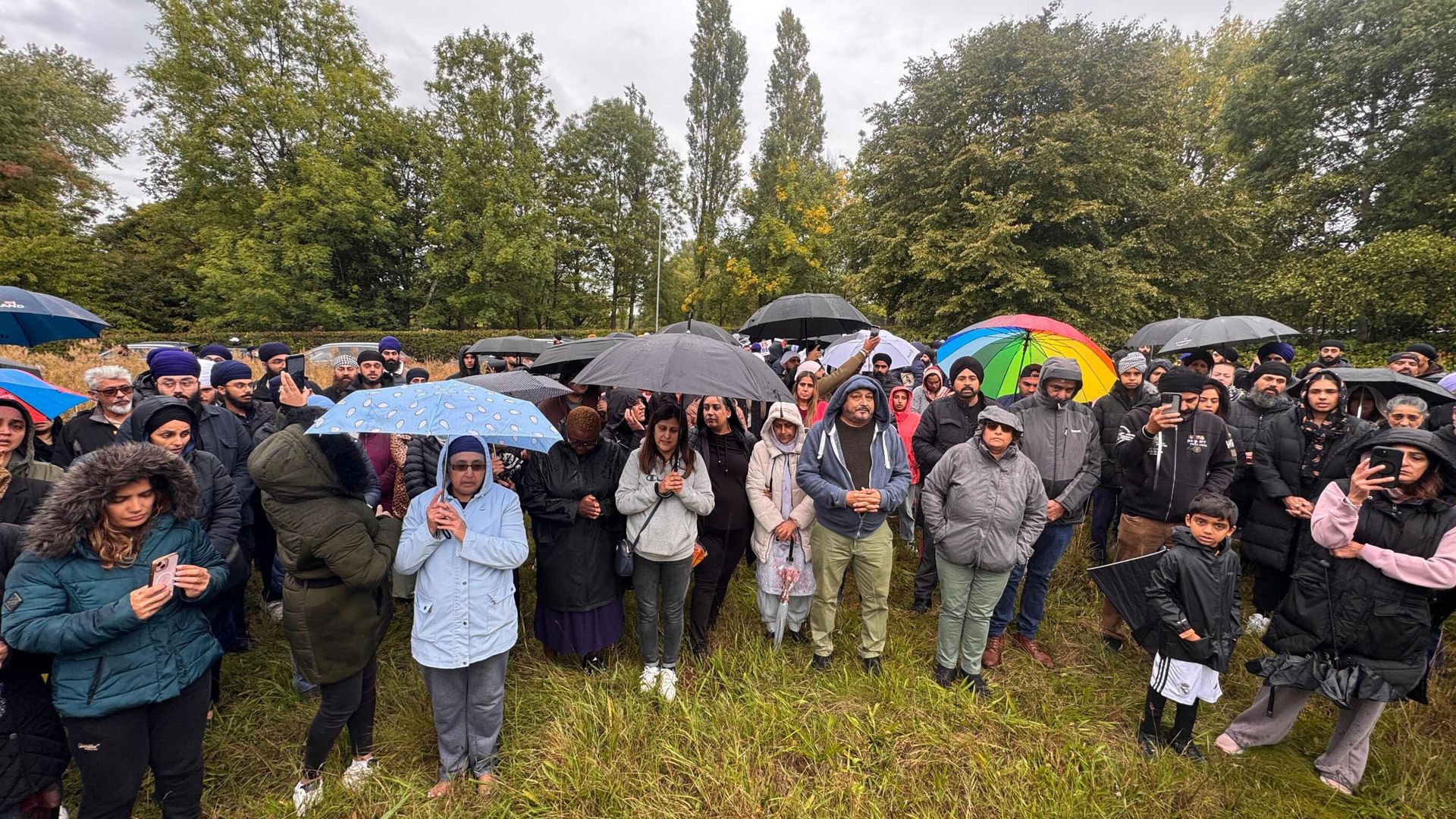 Hundreds gather to show solidarity with Sikh woman raped ‘in racially aggravated attack’