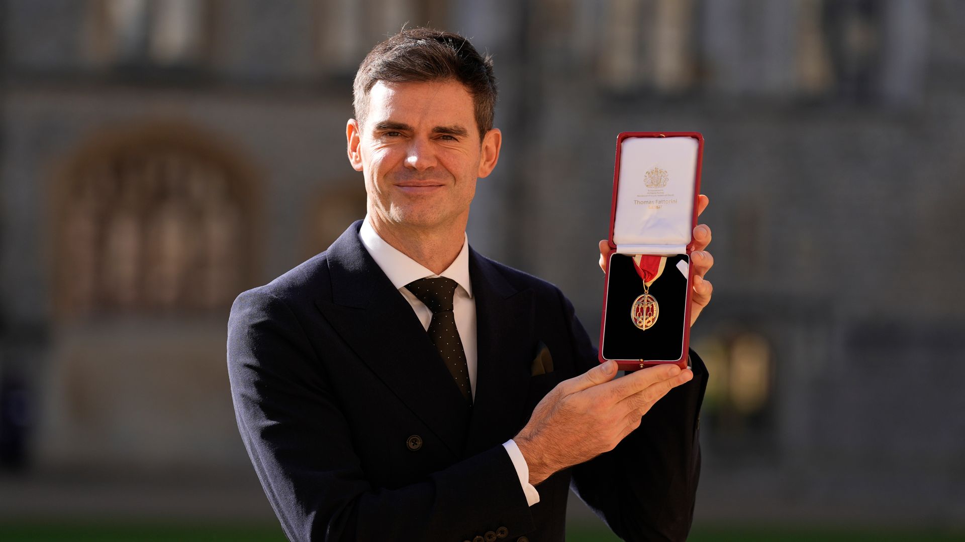 England cricket legend James Anderson knighted at Windsor Castle