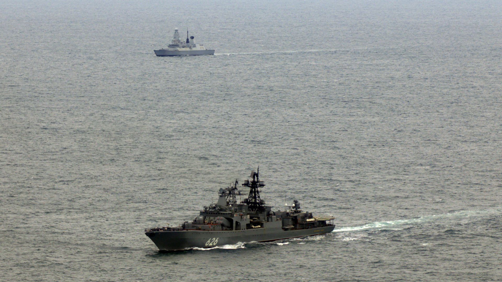 Royal Navy destroyer intercepts Russian warship off UK coast