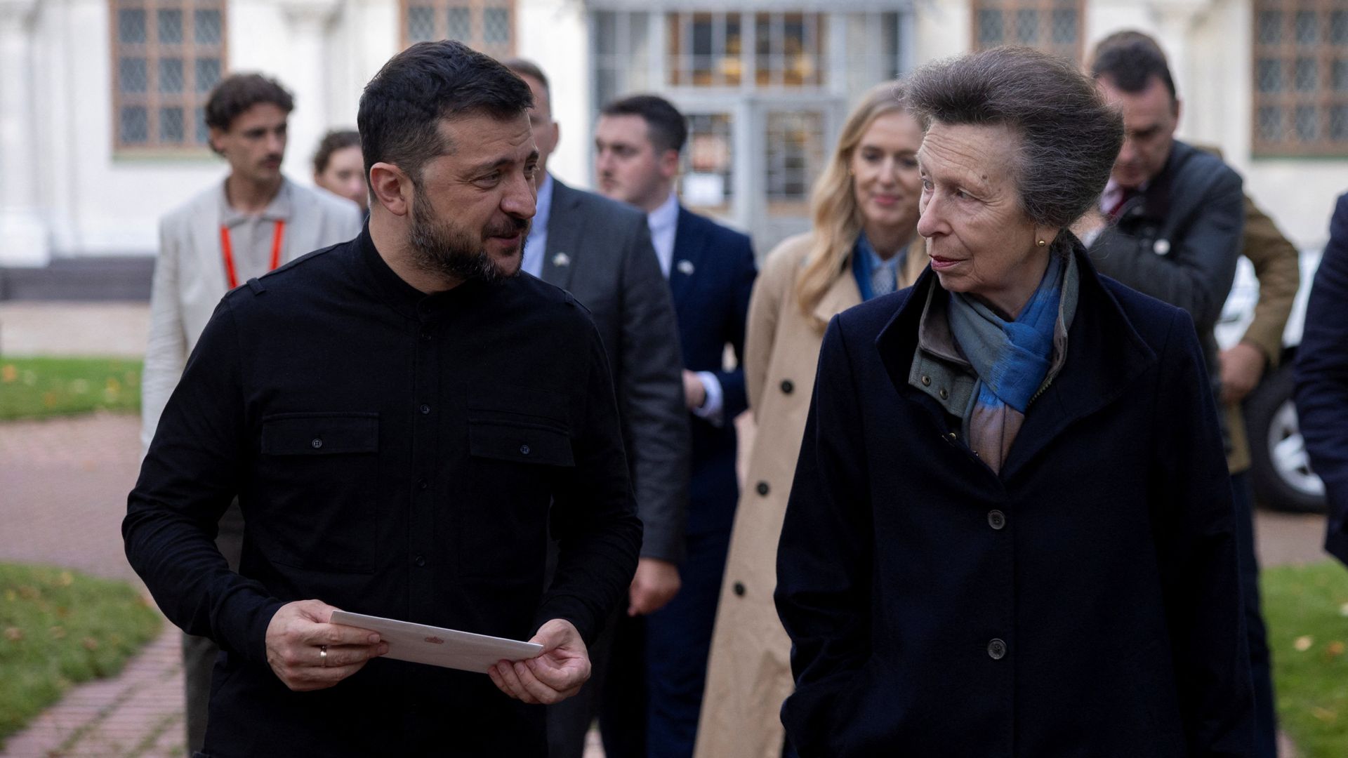 Princess Anne makes surprise Ukraine visit – and leaves a personal tribute