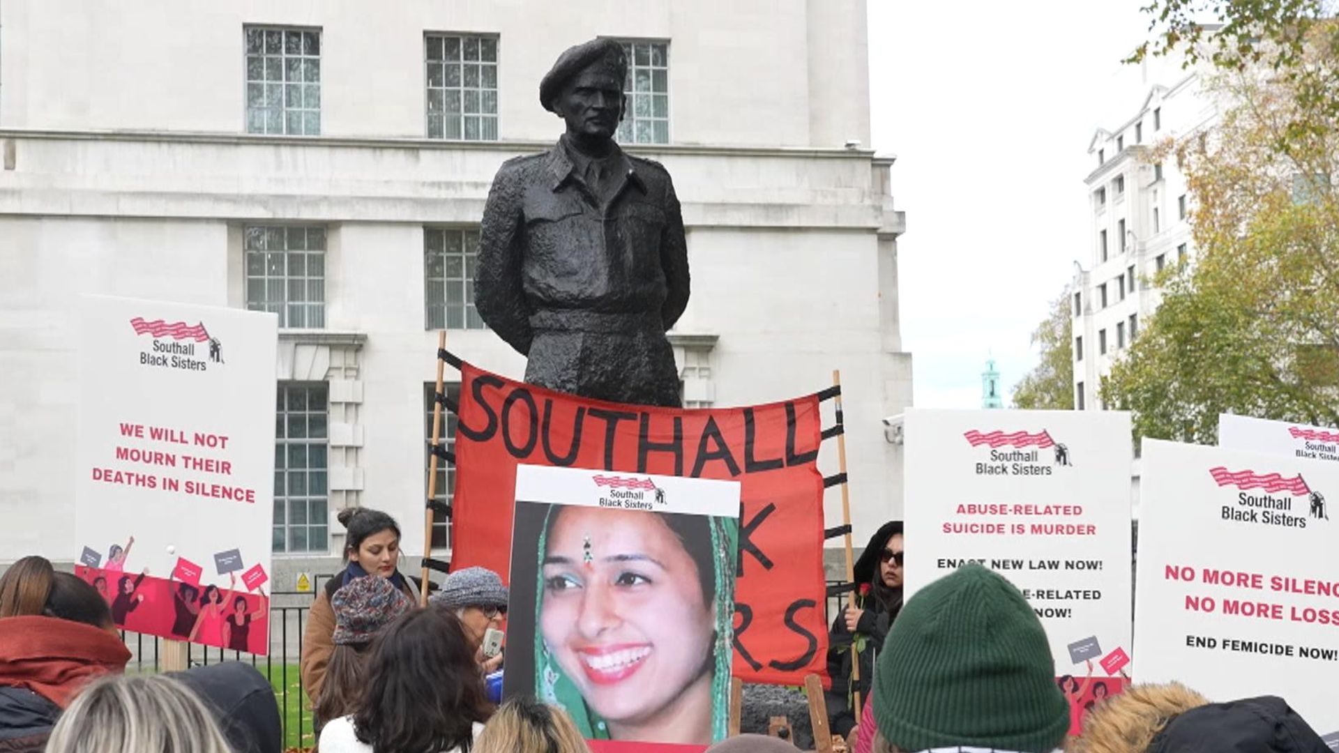 Families of women who died after violence demand reform
