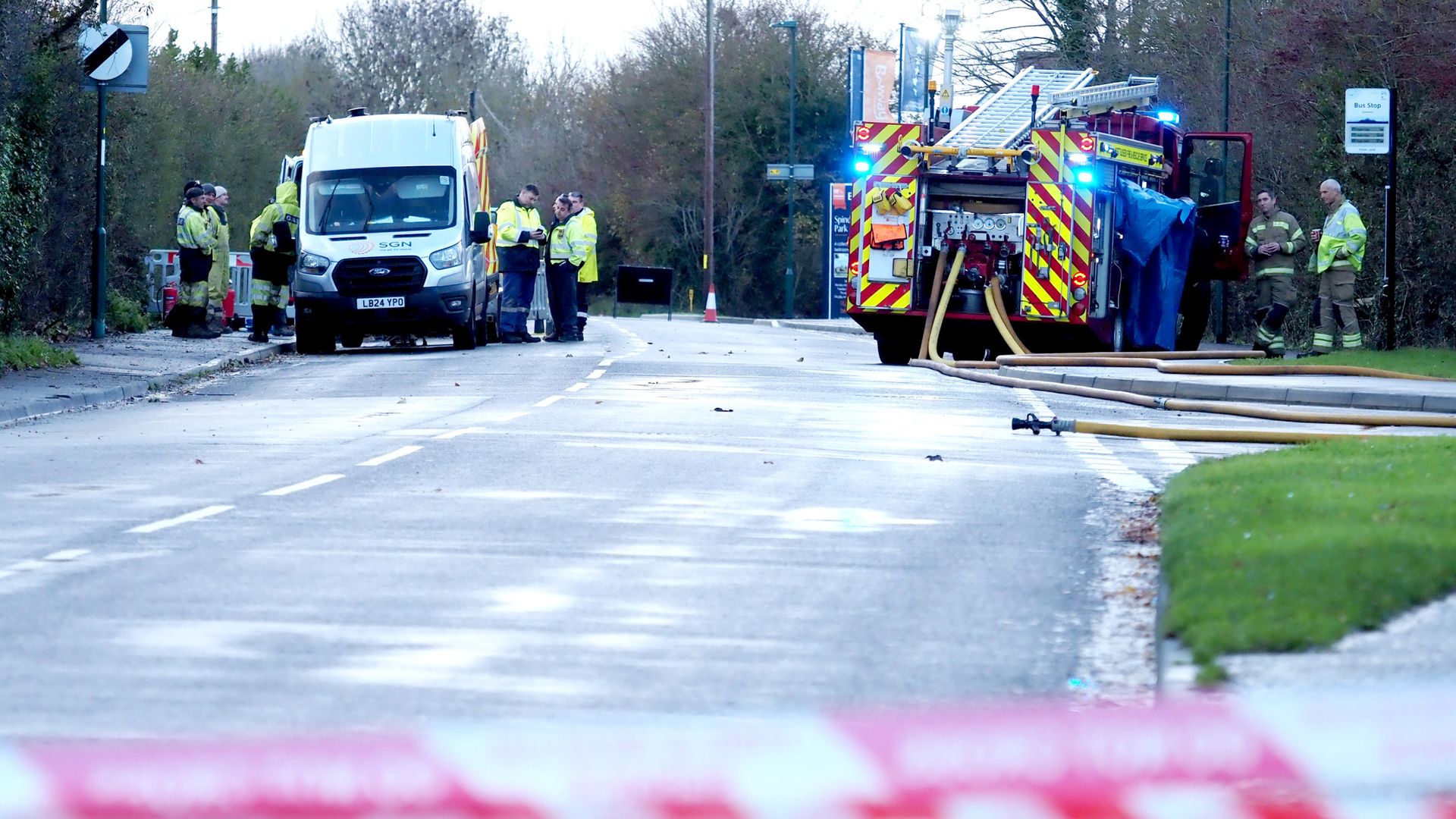 Homes evacuated after car crashes into gas substation