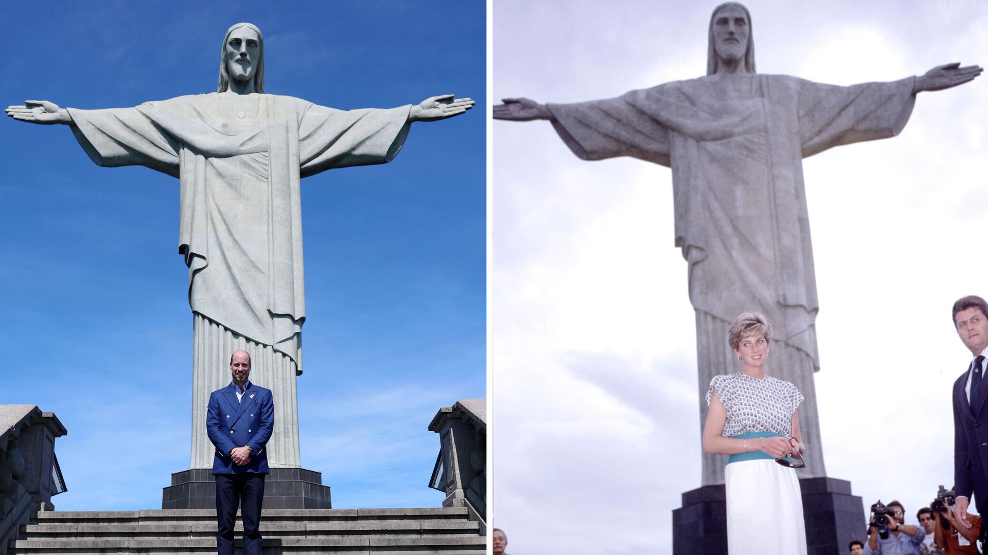 Prince William photographed at iconic spot Diana posed at decades earlier