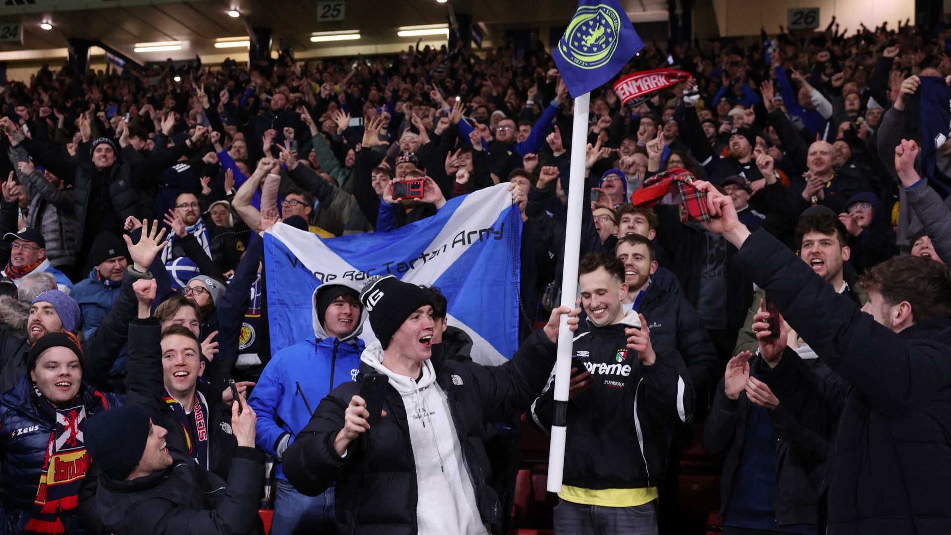 Victorious Scotland fans caused earth to shake in Denmark win