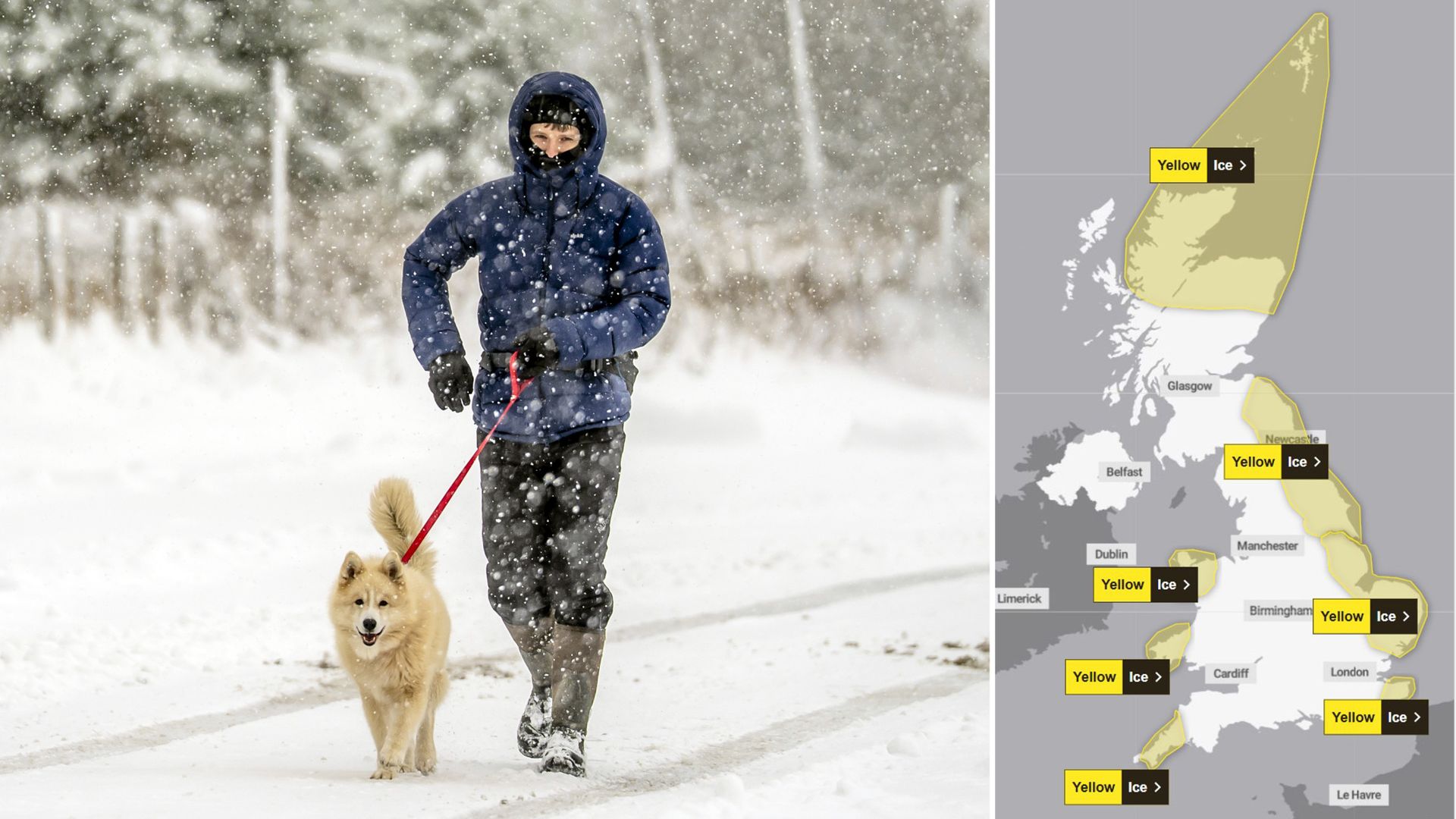 UK shivers through what could be coldest night of year so far – with big change to forecast imminent