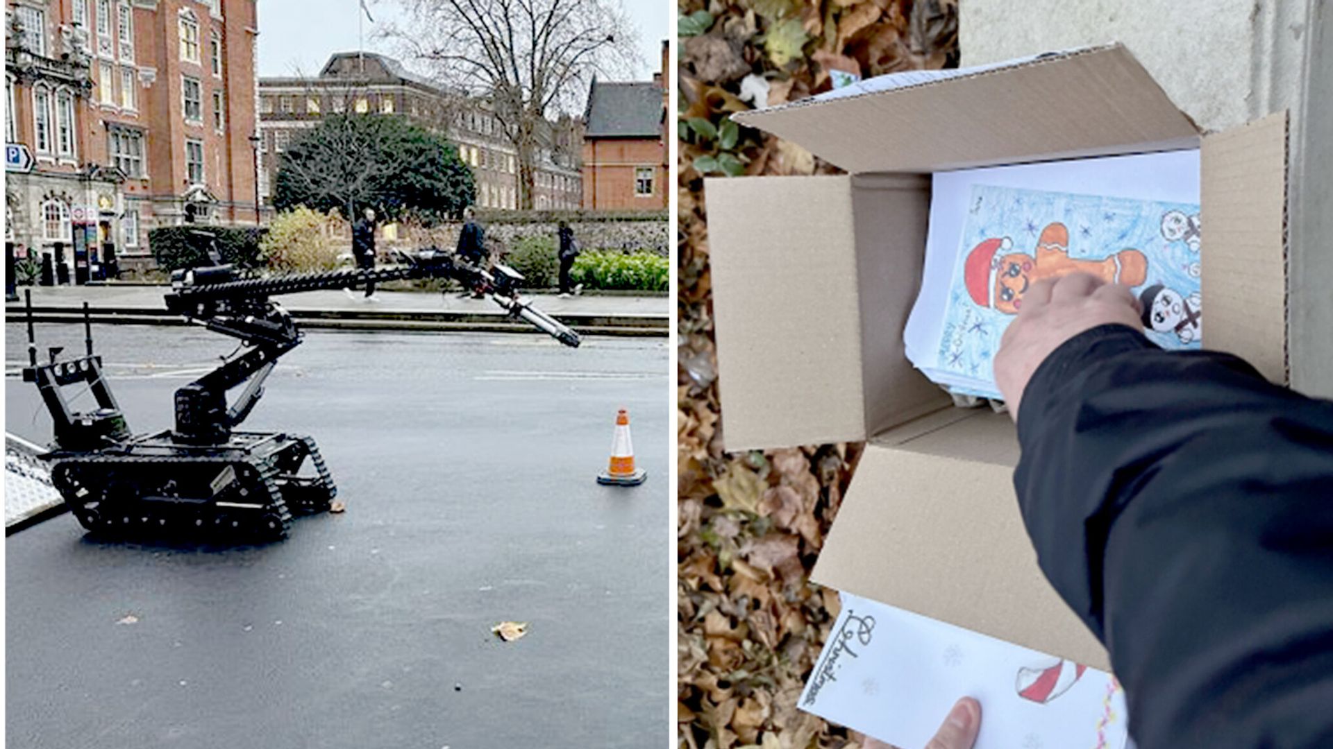 Bomb disposal robot deployed to parliament to tackle box of Christmas cards with MP’s name on it