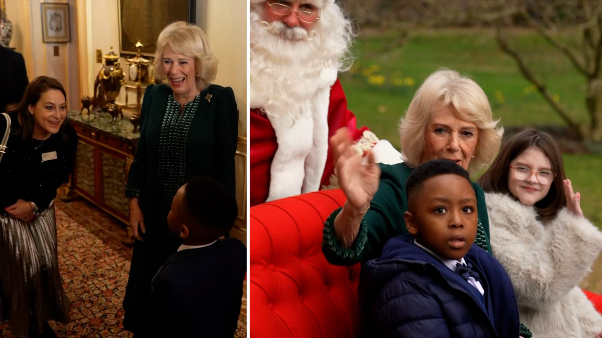 Queen hosts festive tea for children with severe illnesses