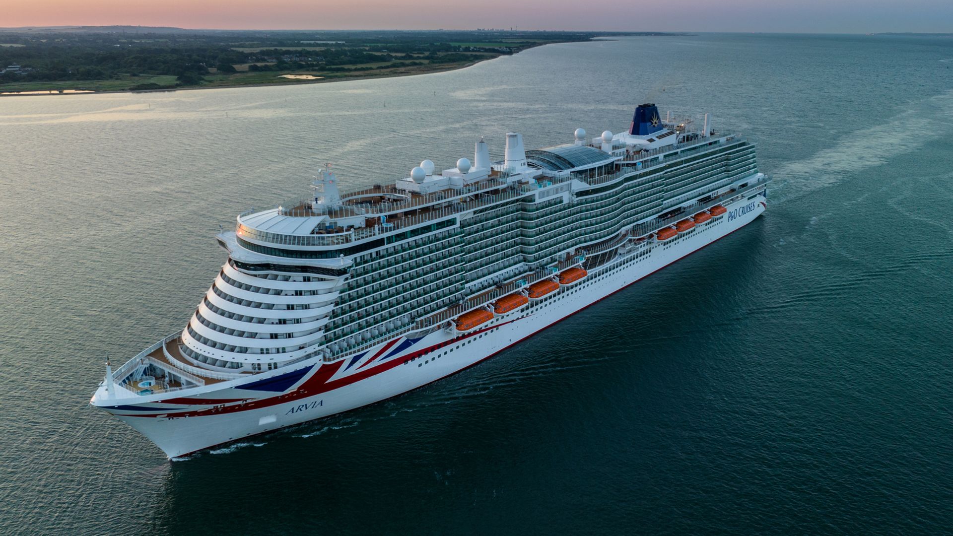 Cruise ship stuck in port after shipping containers fall off cargo ship